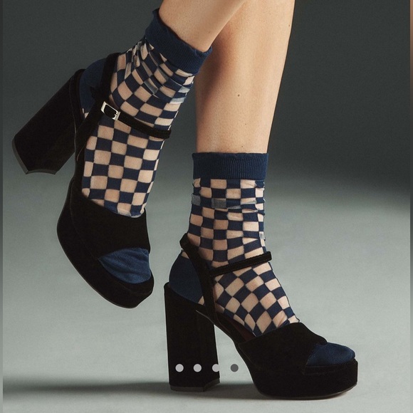 Anthropologie Black Platform Sandals - Picture 3 of 9